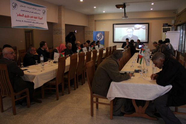 The Greatest Obstacle to Peace and How to Overcome It 9 Jeremy R. Hammond speaks to a conference organized by the Council on International Relations - Palestine (Photos courtesy of COIR - P)
