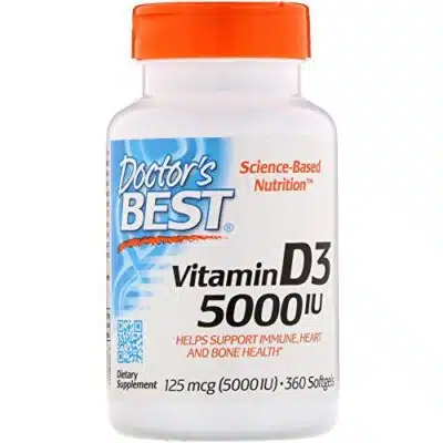 Doctors Best 2 Pack Vitamin D3 125 mcg 5000 IU 360 Softgels 0