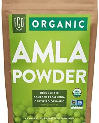 Organic Amla Powder Amalaki 16oz Resealable Kraft Bag 1lb 100 Raw From India by FGO 0